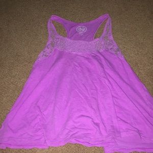SO purple detailed tank top